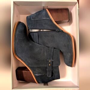 Sole Society Navy Ankle Boots